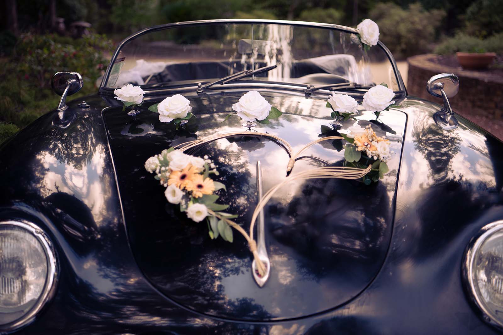 décoration de voiture de mariés