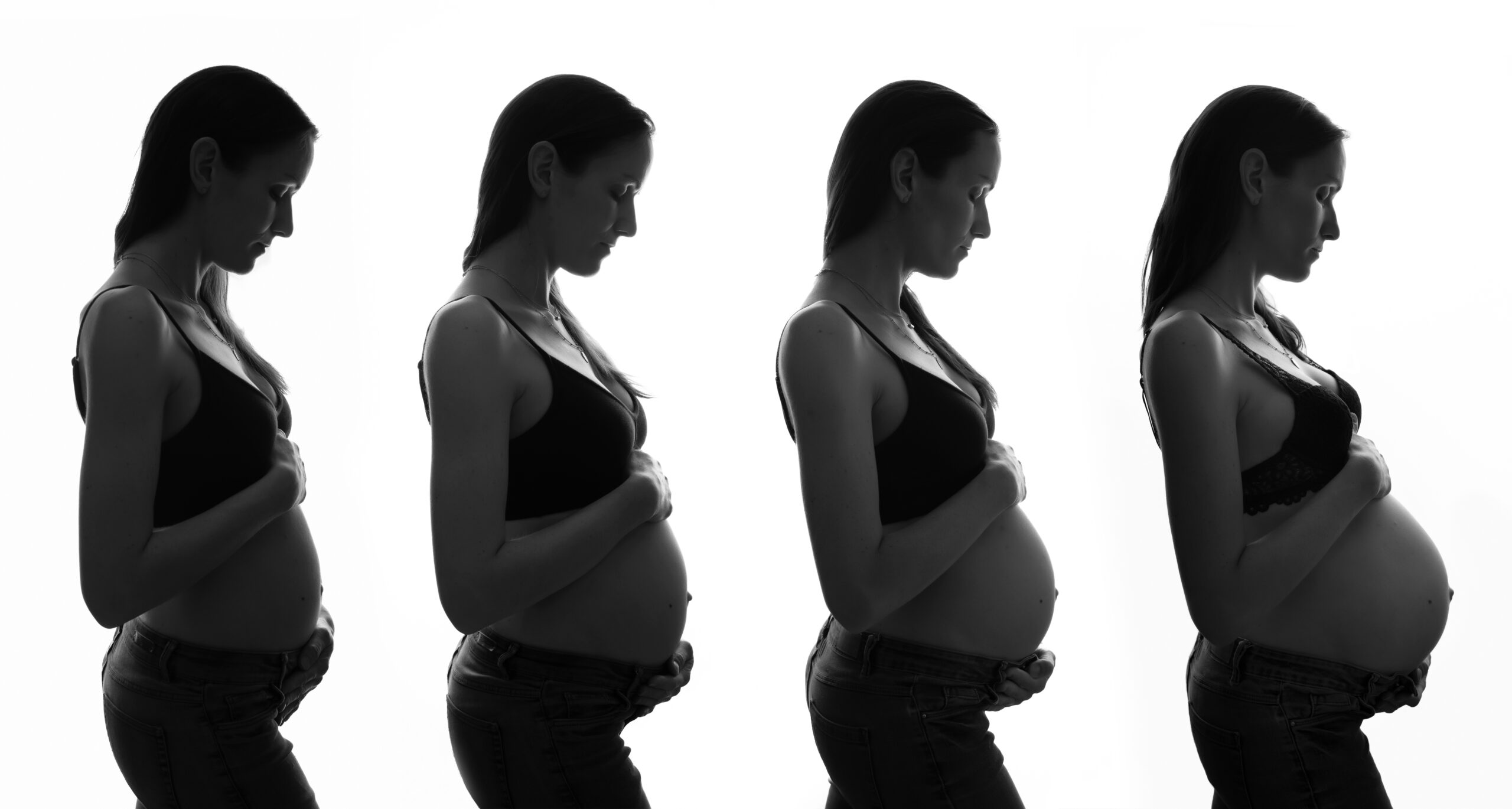 photo d'un suivi de grossesse faite en contre jour