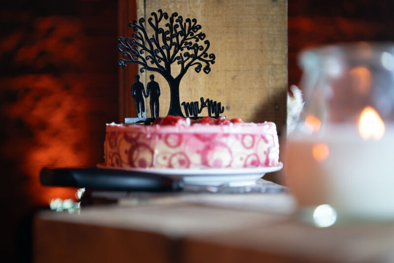 photo d'un gâteau de mariage